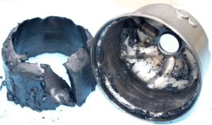 Soot reoved from oil